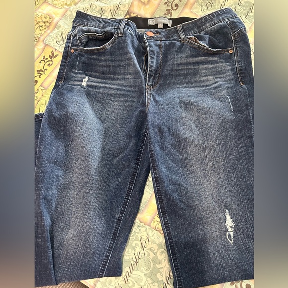 Wit & Wisdom Blue Skinny Jeans - Picture 3 of 4